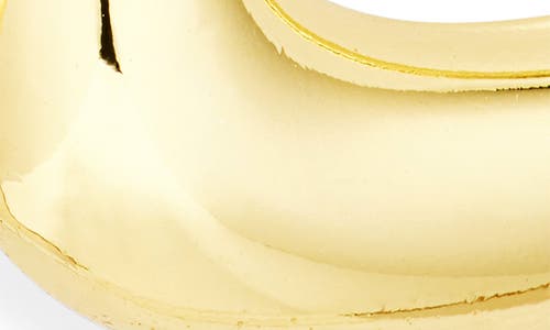 Argento Vivo Puffy Rectangle Hoop Earrings In Gold