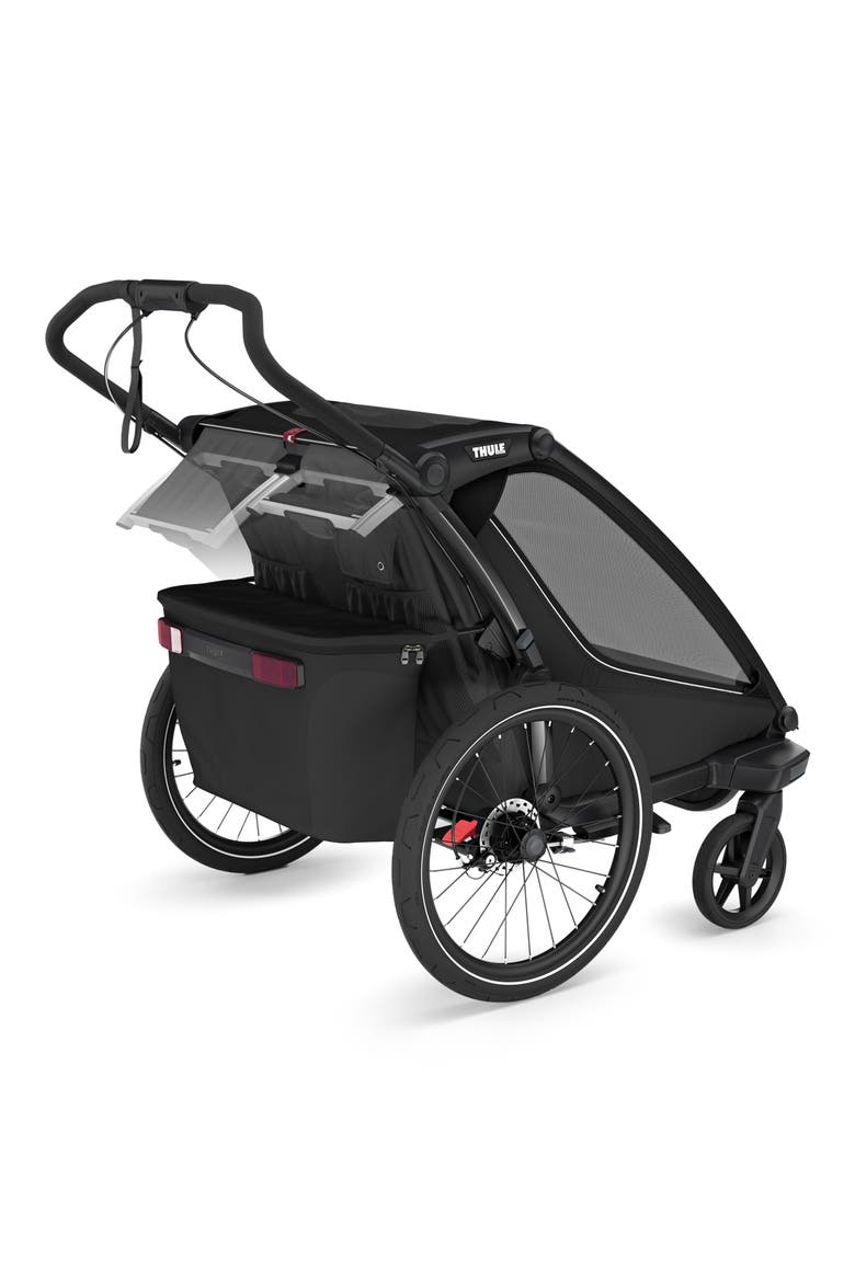 Chariot Sport 2 Multisport Double Cycle Trailer/Stroller, Alternate, color, BLACK