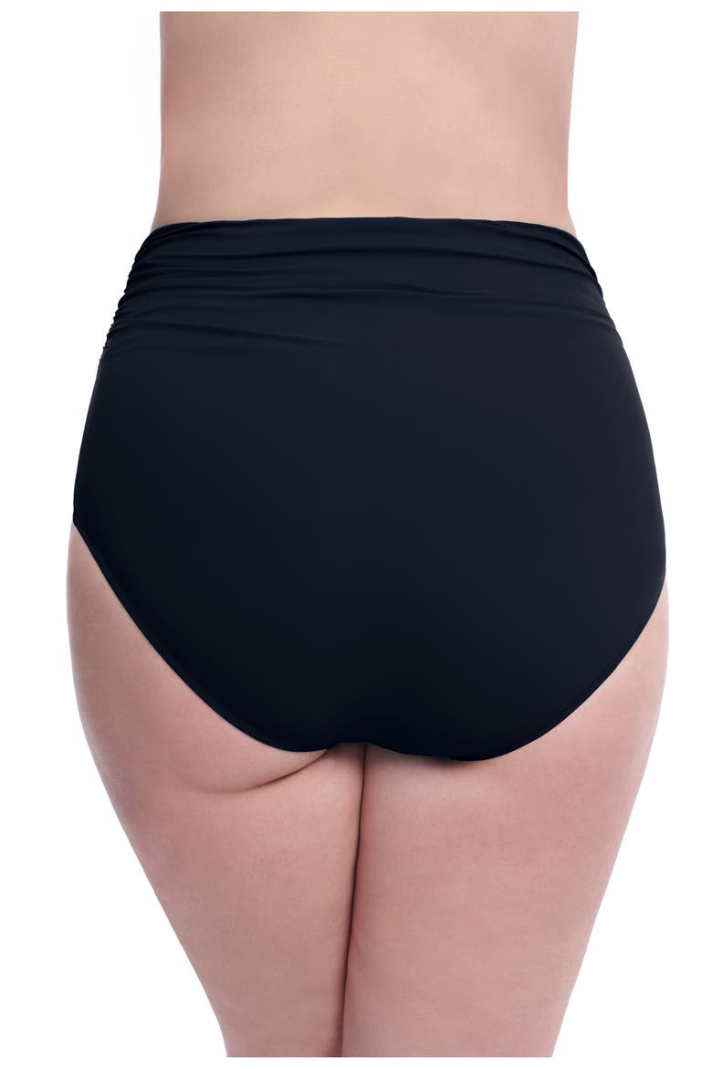Trutti Frutti Full Figure High Waist Bottom, Alternate, color, Black