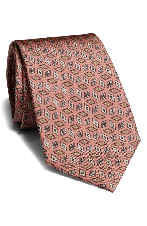 Crampton Geometric Silk Tie