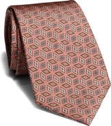 Jack Victor Crampton Geometric Silk Tie