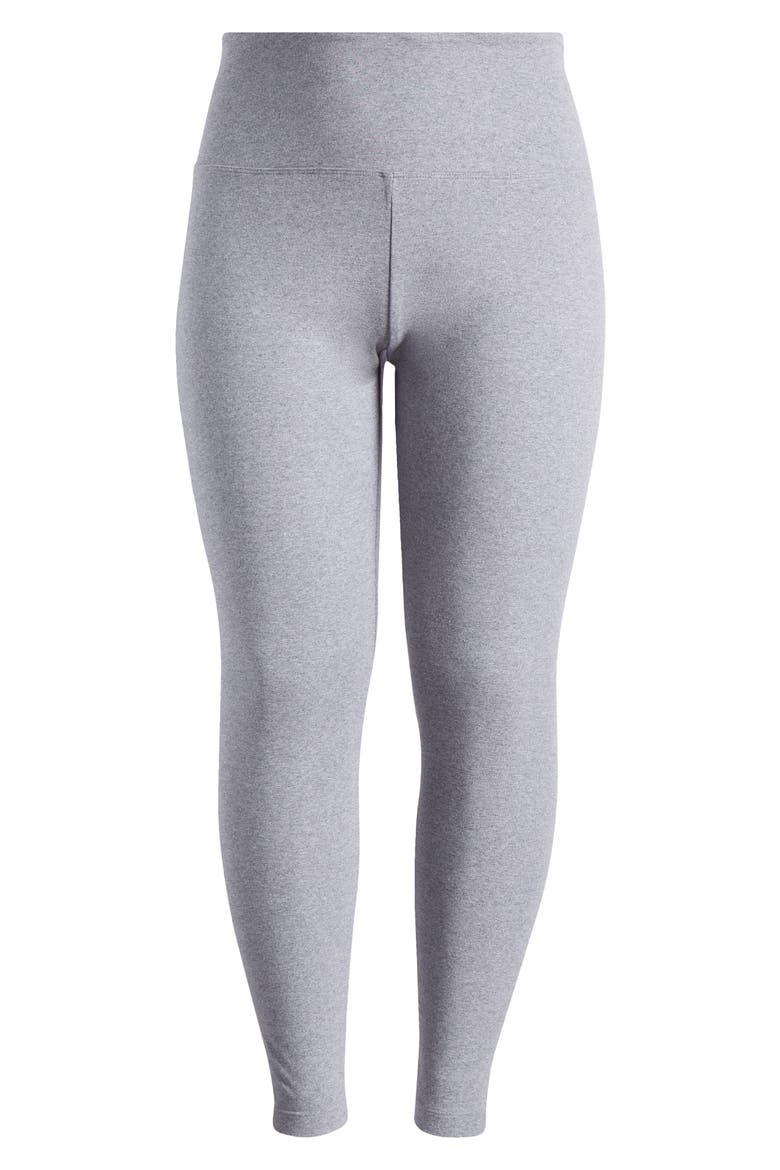 'Lyssentials Flattering Leggings, Alternate, color, GREY MELANGE