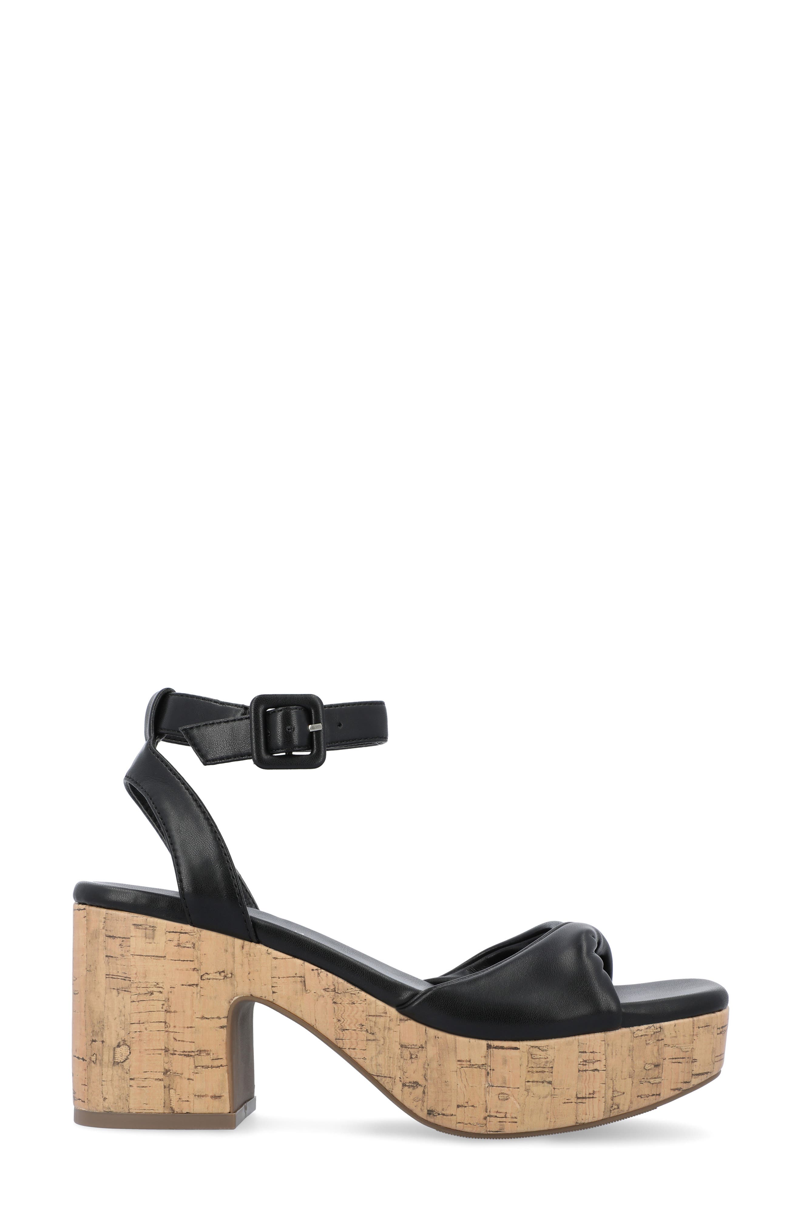 Eianna Sandal, Alternate, color, BLACK