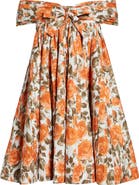 Chloé Rose Print Organic Cotton Poplin Babydoll Dress