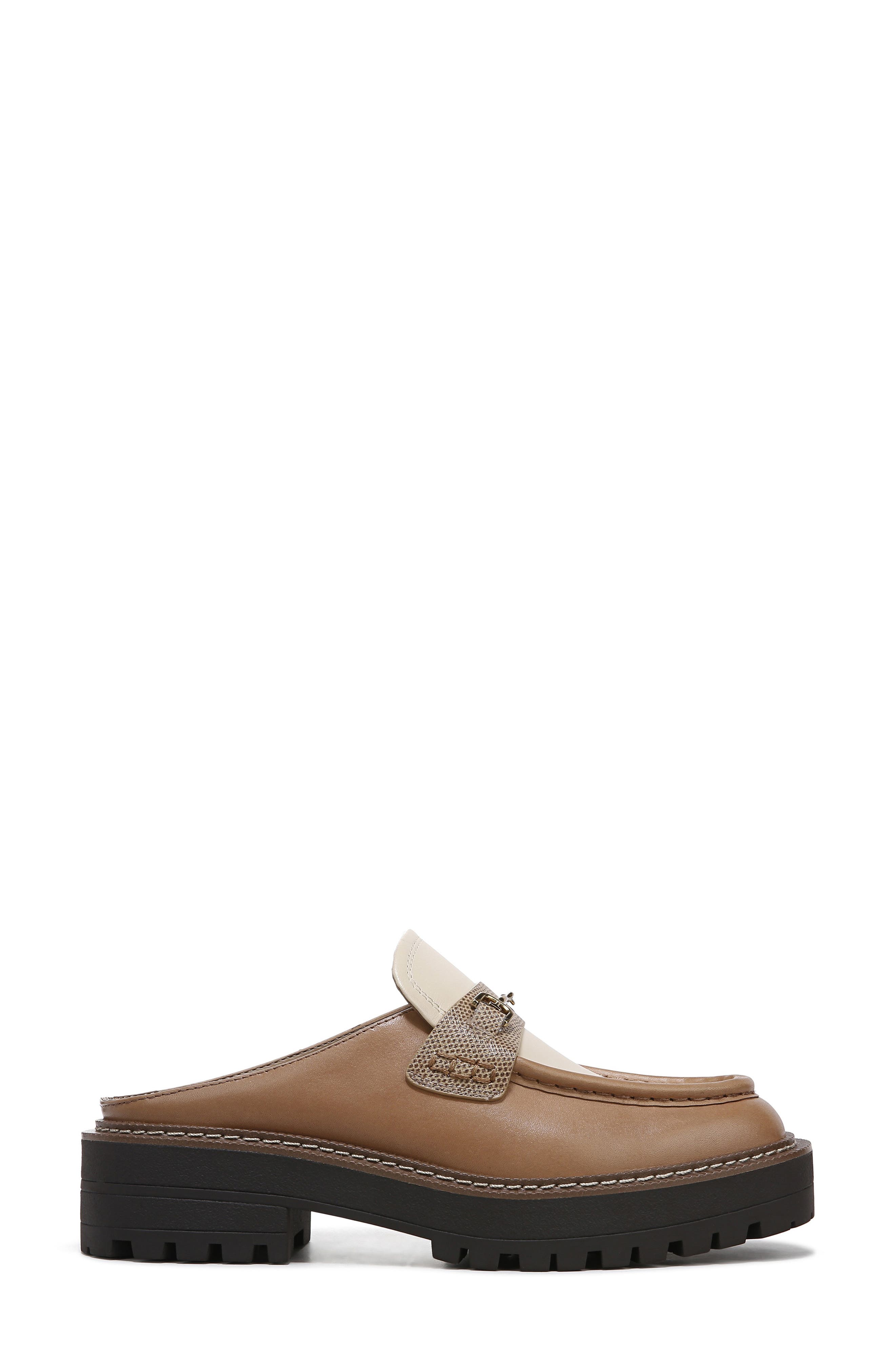Lennon Loafer Mule, Alternate, color, DK CASHEW/ EGGSHELL/ CHAI