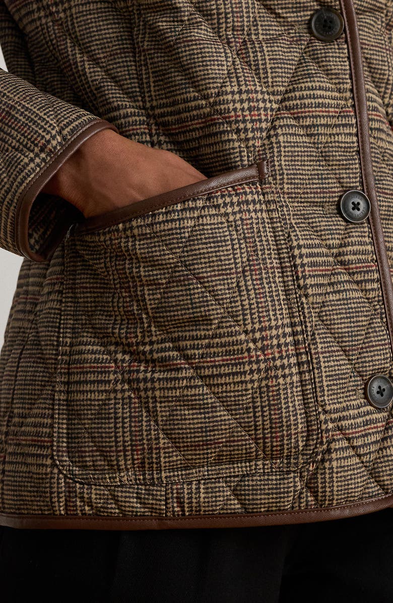 Lauren Ralph Lauren Quilted Jacket, Alternate, color, Heritage Plaid