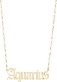 THE SIS KISS Zodiac Pendant Necklace