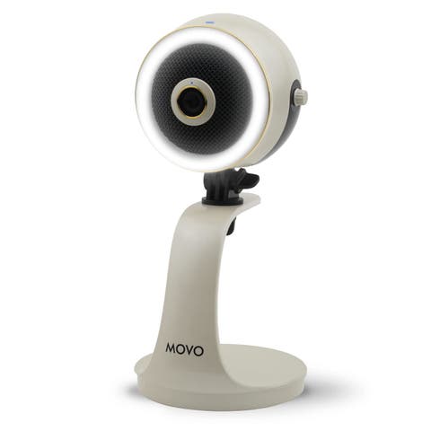 WebMic HD Pro All-in-One Webcam with Mic and Ring Light in Pearl White- 1080p HD Camera, Pro Cardioid Condenser Microphone, LED Ring Light -HD Webcam For Streaming, Video Calls, Recording, Gaming