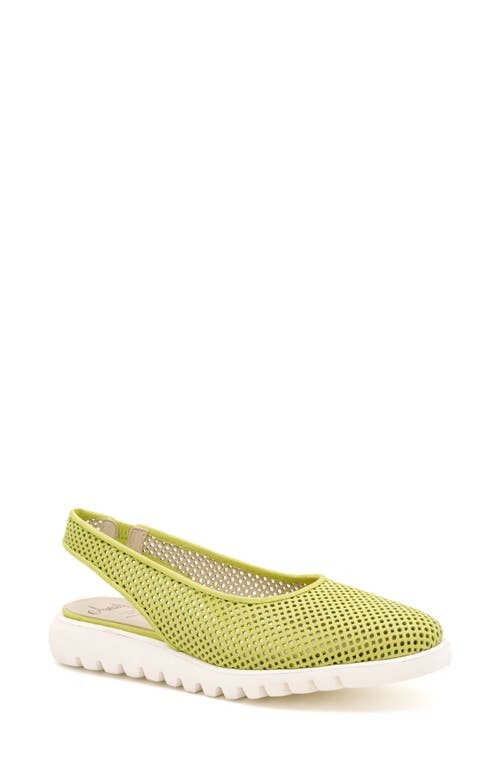 Amalfi By Rangoni Egregio Slingback Sneaker In Lime Vapor