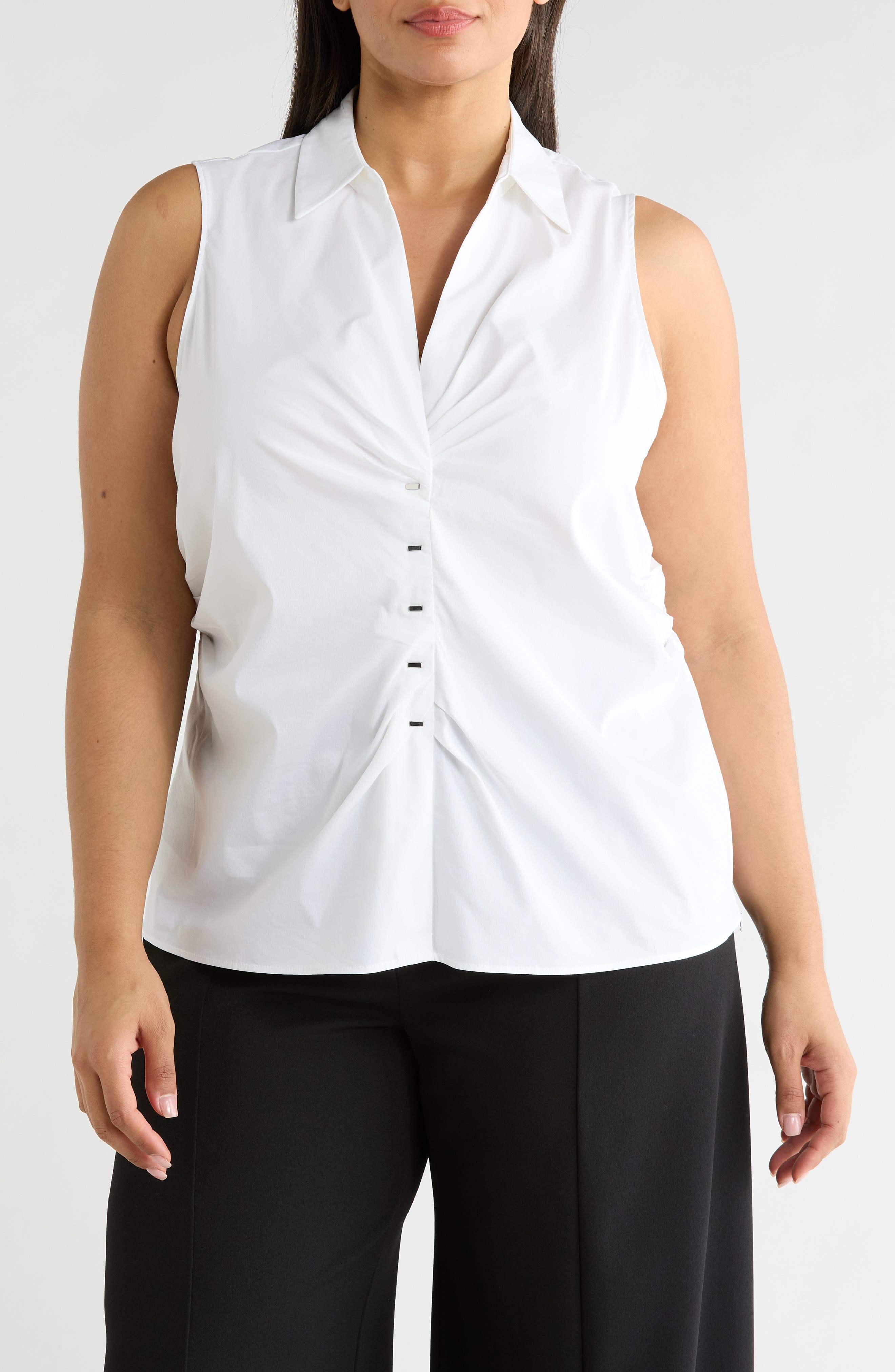 Collared Ruched Shirt - image 3