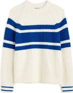 Madewell Stripe Raglan Sleeve Sweater