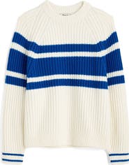 Madewell Stripe Raglan Sleeve Sweater