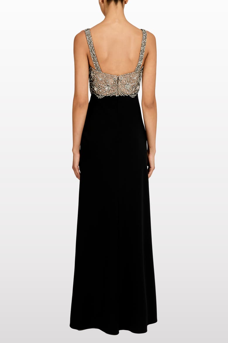 Reverie Embellished Maxi Dress, Alternate, color, Liquorice - Illusion