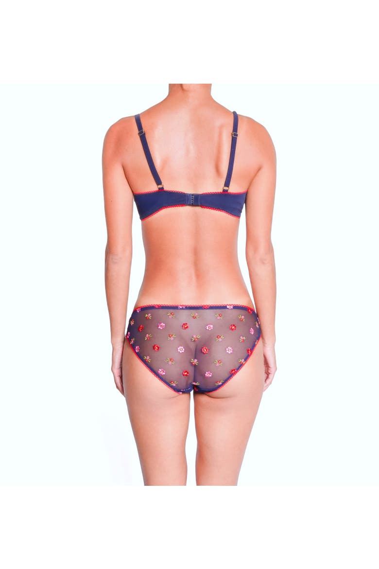 Bisou Lace Bralette, Alternate, color, Navy