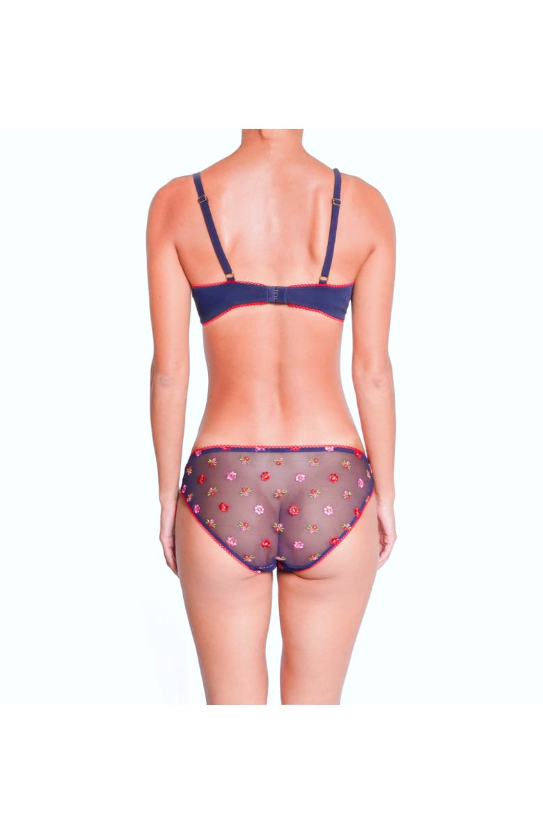 Huit Bisou Lace Bikini, Alternate, color, Navy