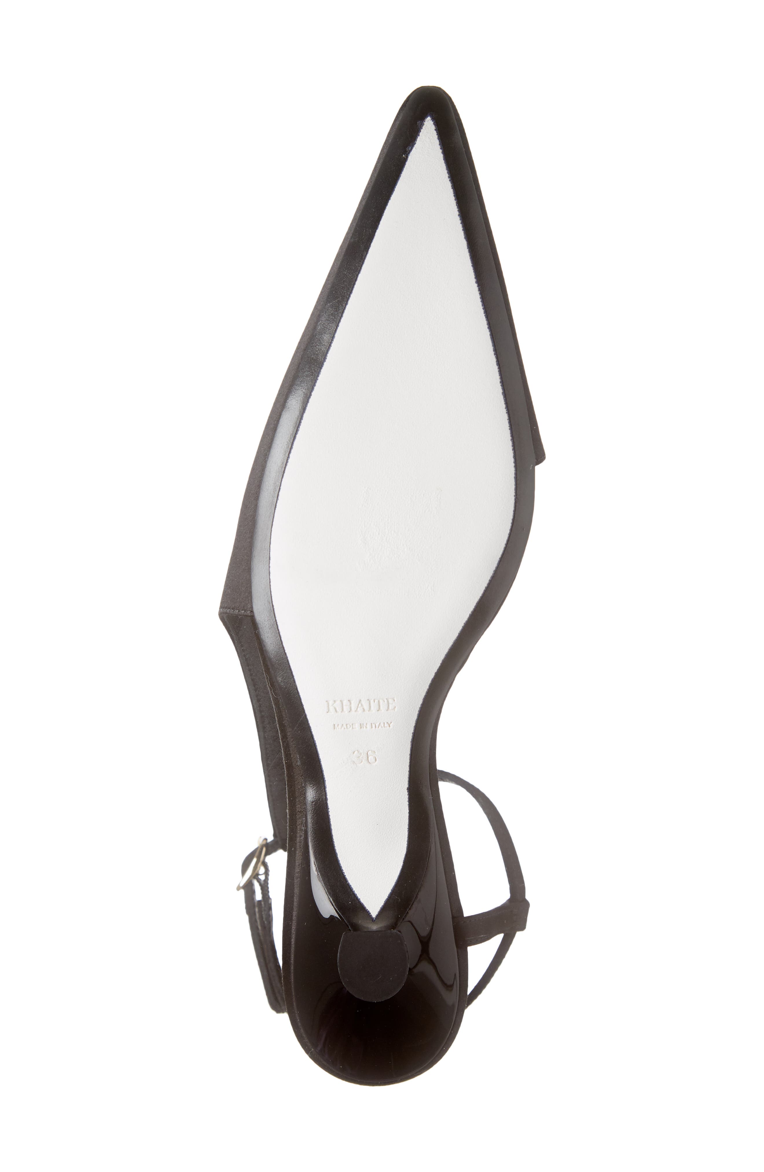 Khaite Seville Ankle Strap Pointed Toe Pump, Alternate, color, 