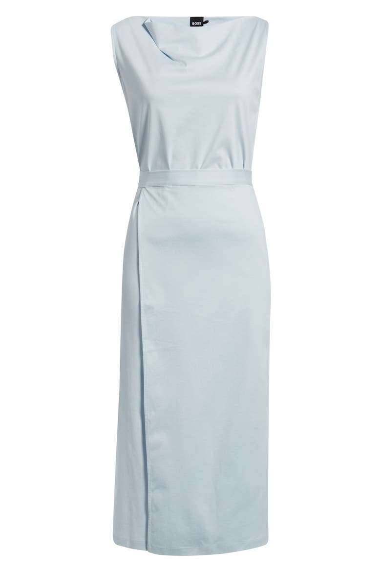 Emiaky Sleeveless Cotton Midi Dress, Alternate, color, PALE LAGOON