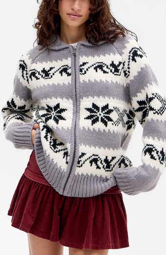 BDG Urban Outfitters Nordic Zip Cardigan