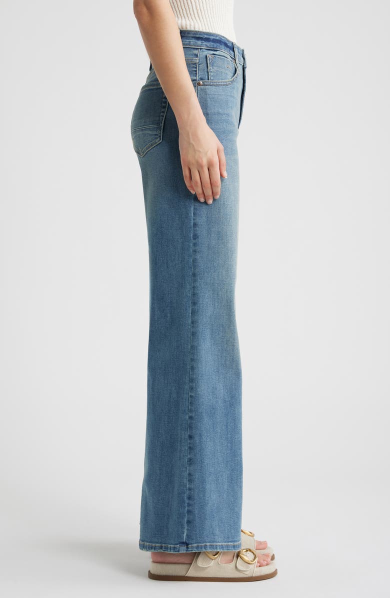 CITY BLUES Bond Wide Leg Jeans, Alternate, color, Antique Indigo Whisker Wash