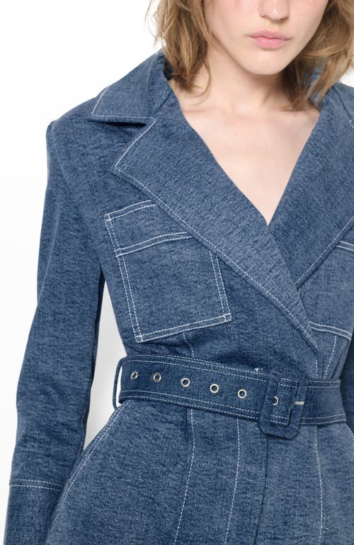 As B Y Df Gianna Dress In Med Wash Denim