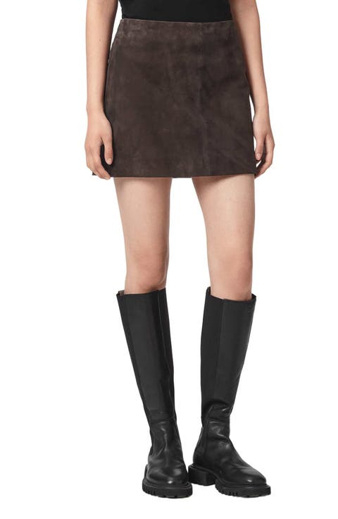 Renai Suede Miniskirt