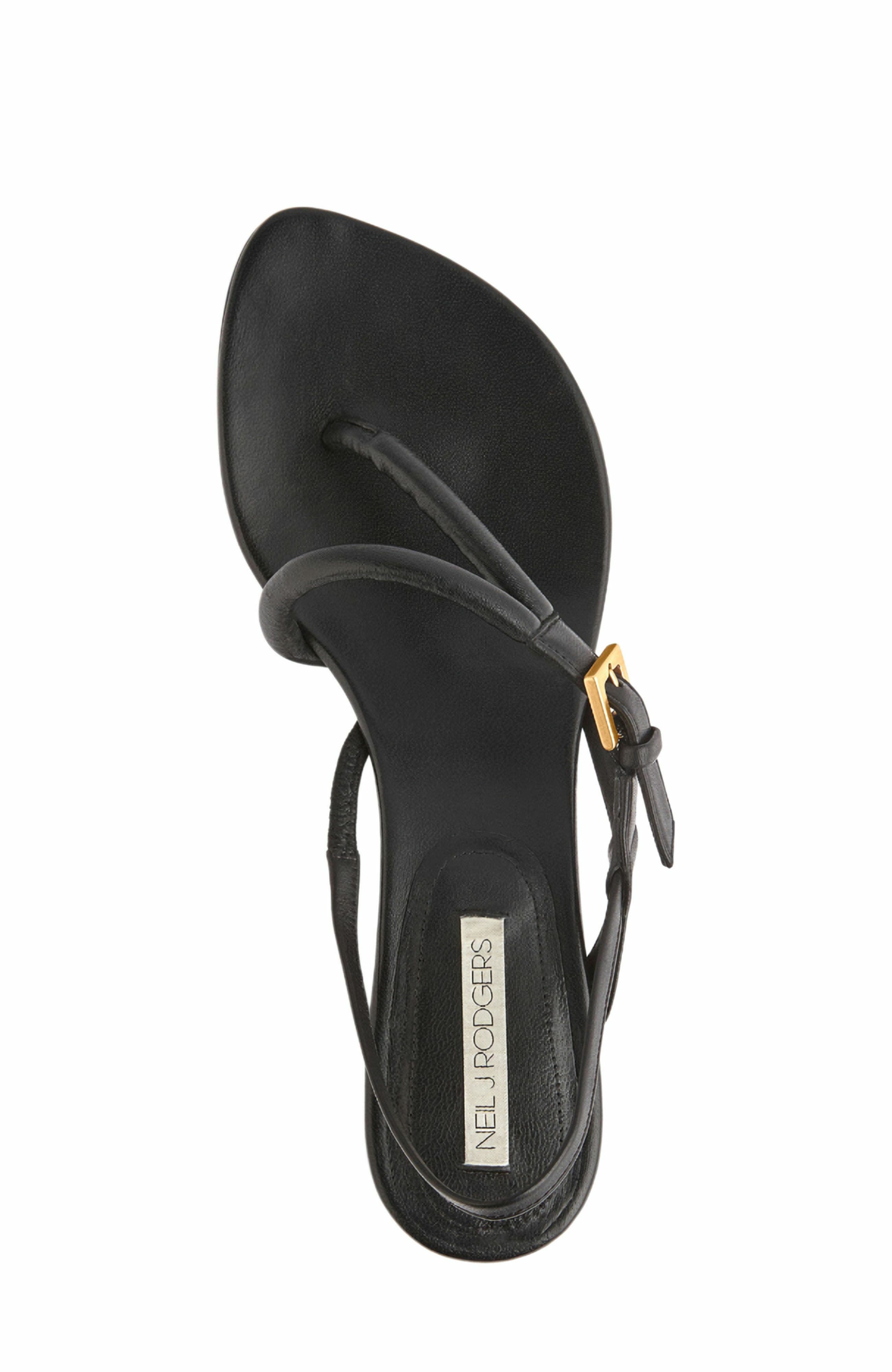 Neil J. Rodgers Eddie Sandal, Alternate, color, Black Nappa