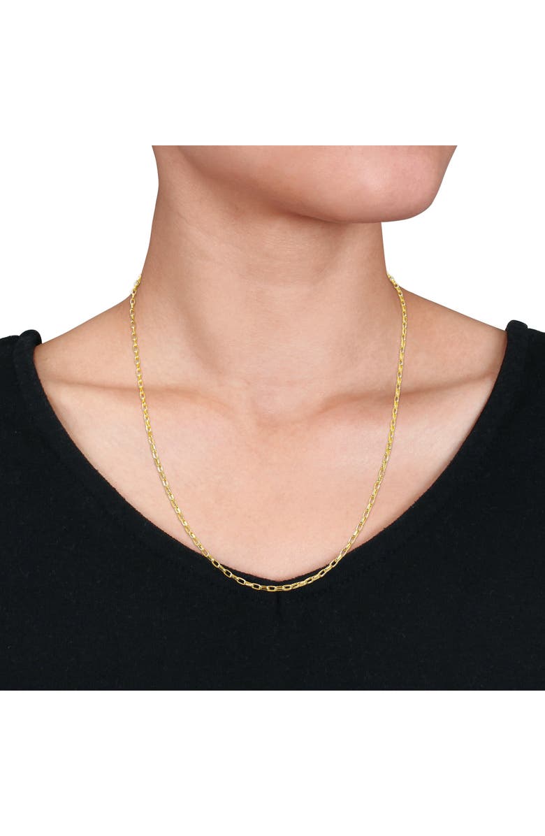 DELMAR Rectangular Rolo Chain Necklace, Alternate, color,
