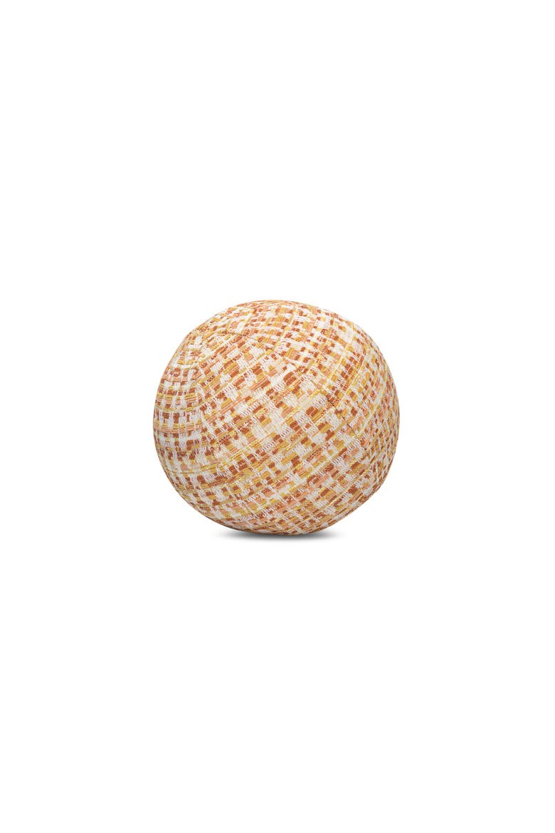 Channel Textured Chenille Indoor & Outdoor Woven Accent Pillow, Main, color, Sunset