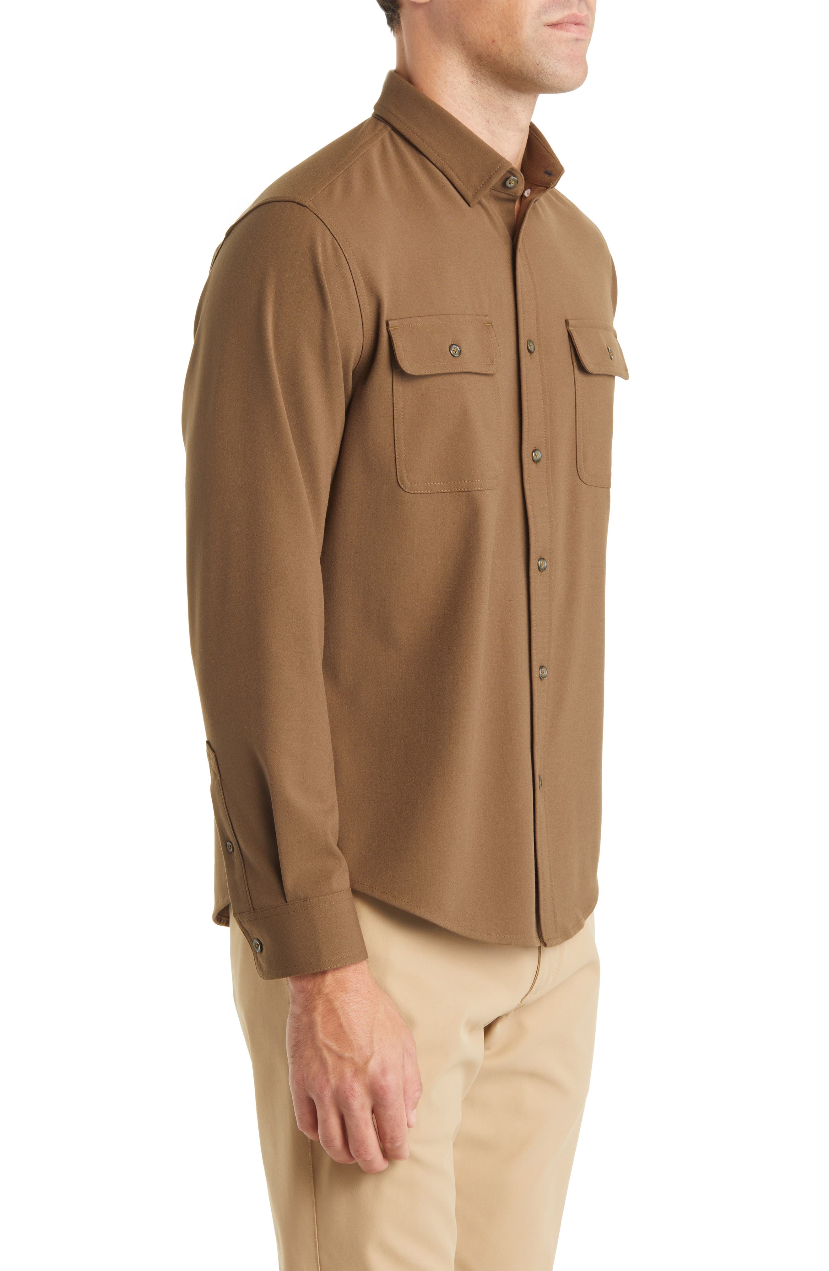 Mizzen+Main Upstate Stretch Flannel Button-Up Shirt (Men) | Nordstrom