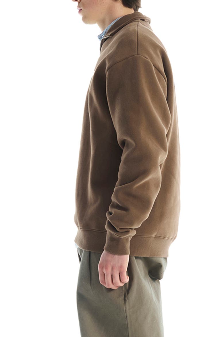 The OG Quarter Zip Pullover, Alternate, color, COFFEE