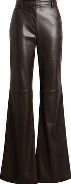 MANGO Connie Flared Faux Leather Pants