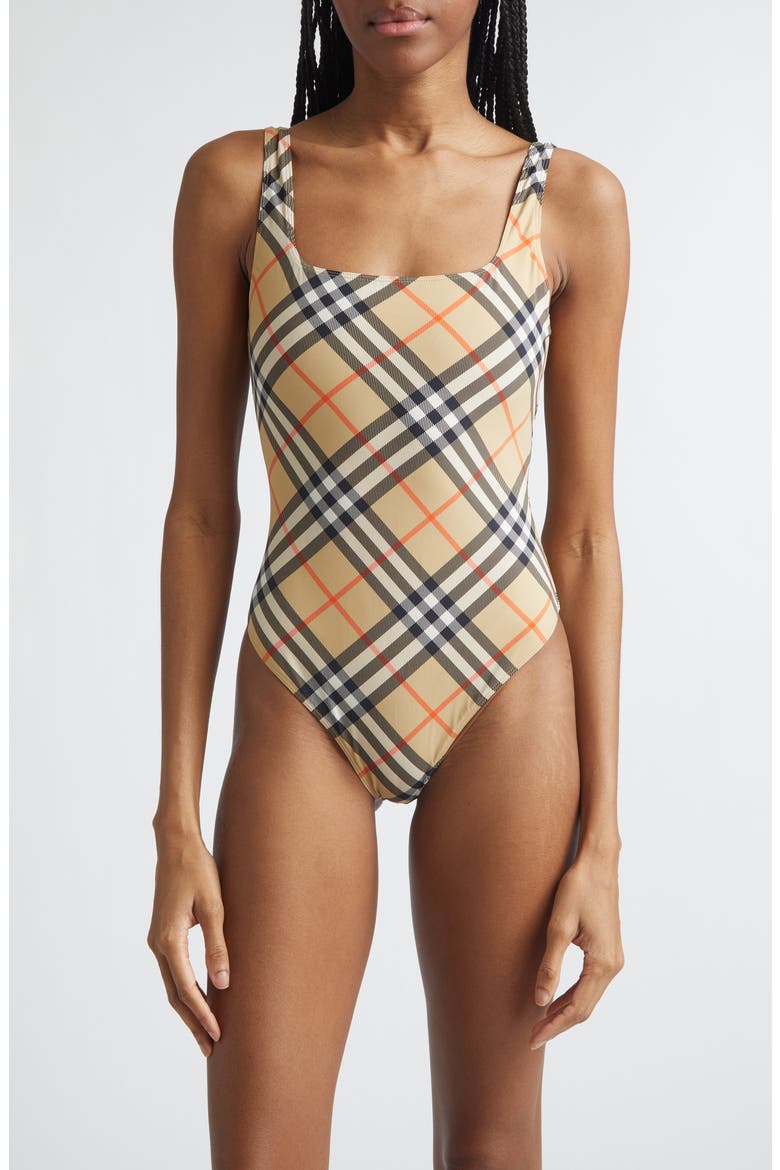 【sana】Burberry ワンピース Sabina Check One-Piece Swimsuit (Women) | Nordstrom