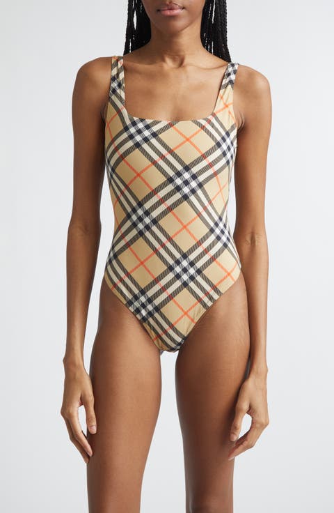 Sabina Check One-Piece Swimsuit