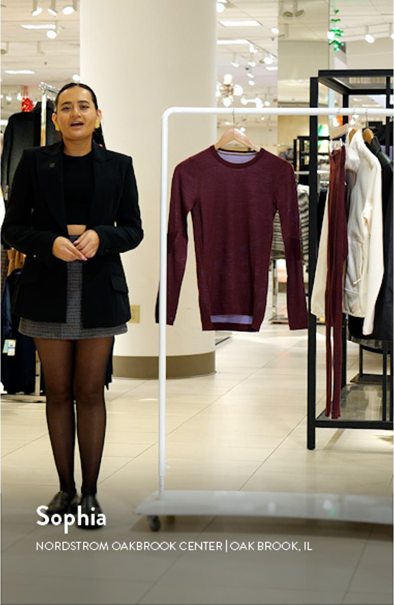 Intraknit Merino Wool Blend Long Sleeve T-Shirt, sales video thumbnail