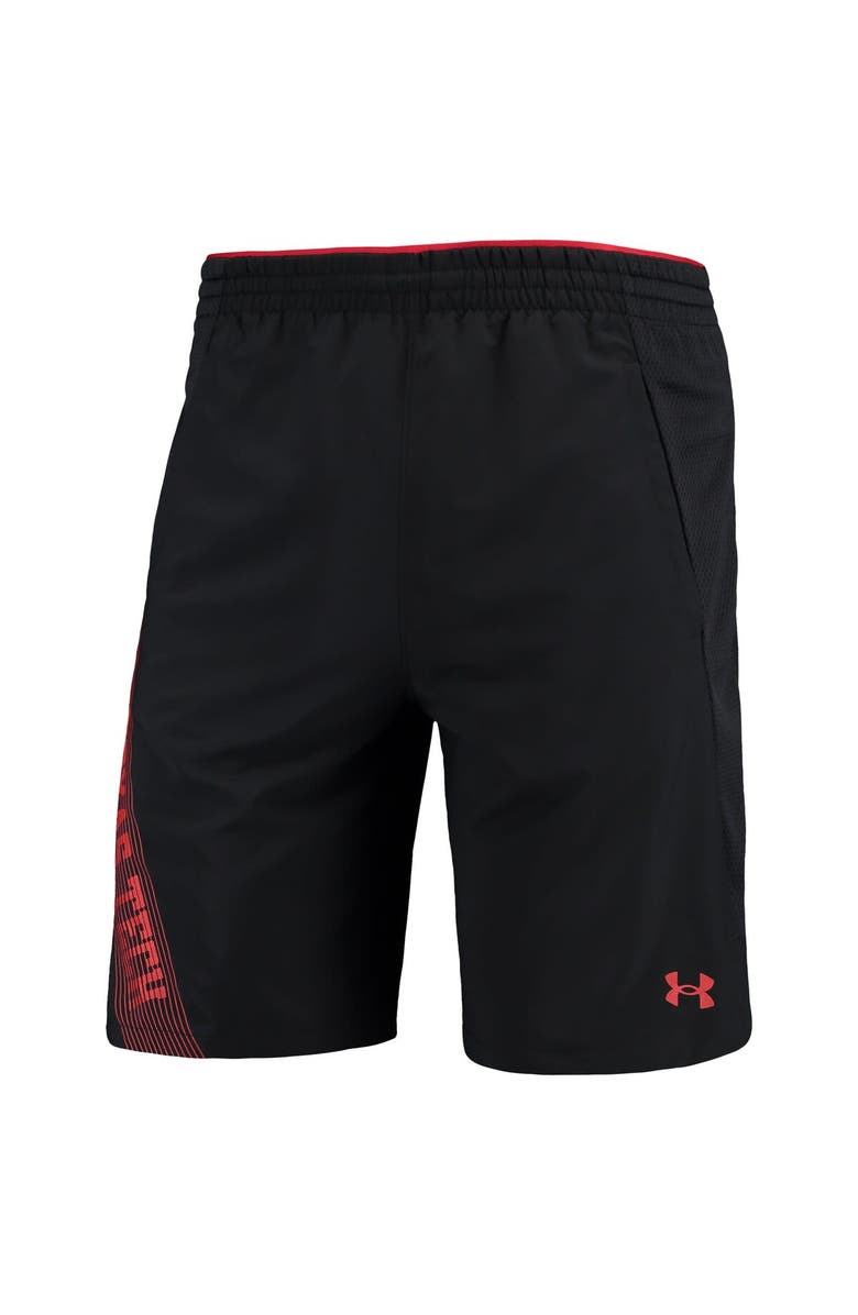 Under Armour Men's Under Armour Black Texas Tech Red Raiders 2021 Sideline Woven Shorts, Alternate, color,