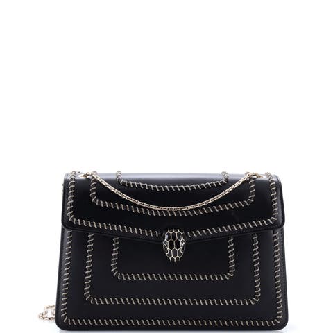 Serpenti Forever Shoulder Bag Embellished Leather Medium