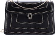 Pre-Owned Bvlgari Serpenti Forever Shoulder Bag Embellished Leather Medium