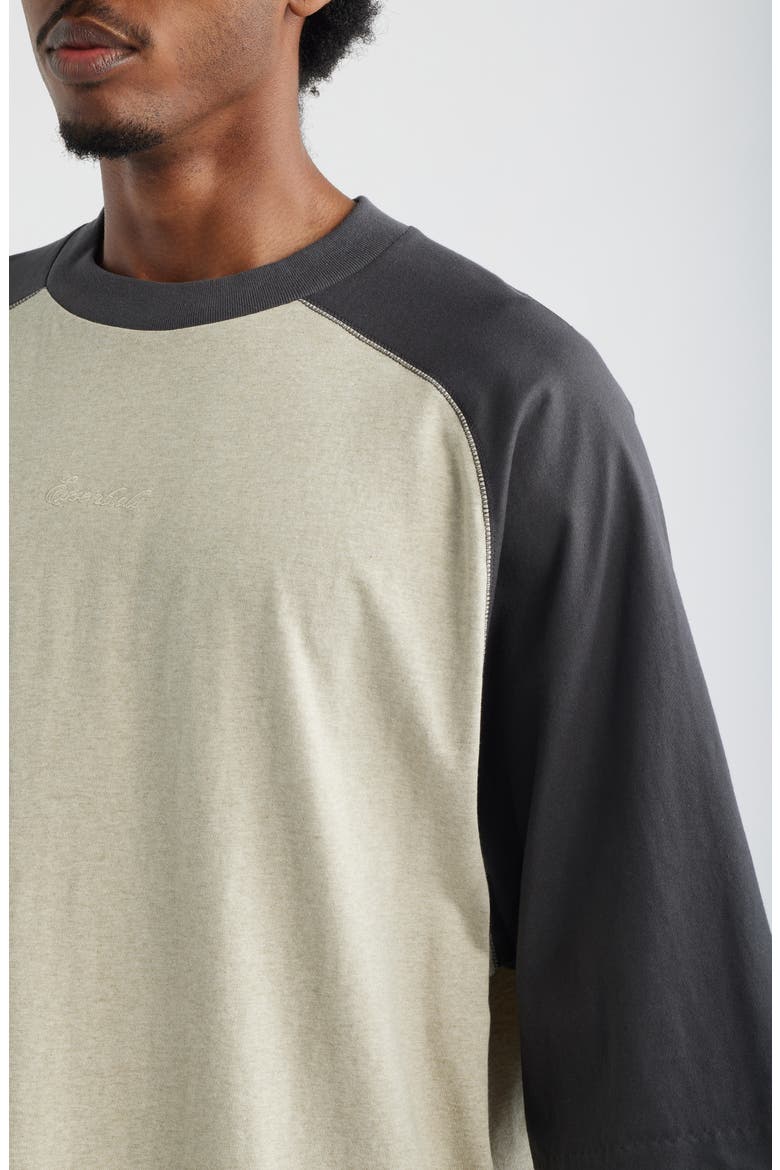 Signature Cotton Baseball T-Shirt, Alternate, color, HEATHER STONE/ IRON GREY