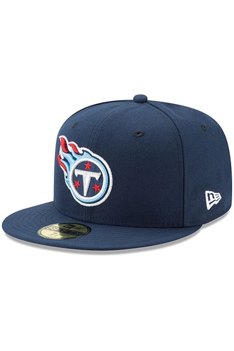 Men's New Era Navy Tennessee Titans Omaha 59FIFTY Hat, Main, color, NAVY