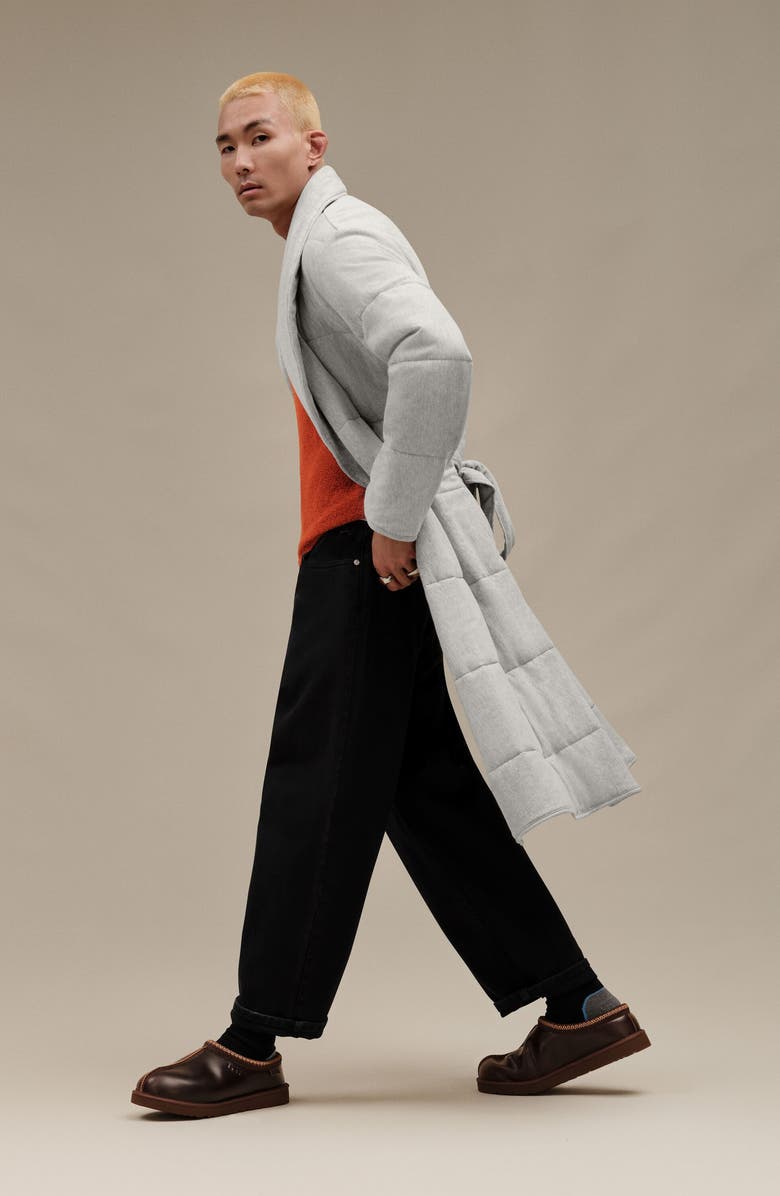 UGG<sup>®</sup> Tasman Leather Slipper, Alternate, color, Ironwood