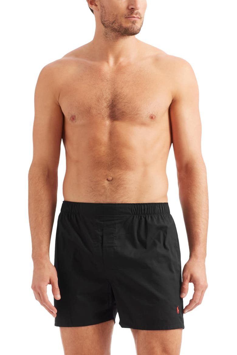 Assorted 5-Pack Woven Cotton Boxers, Alternate, color, MULTICOLOR
