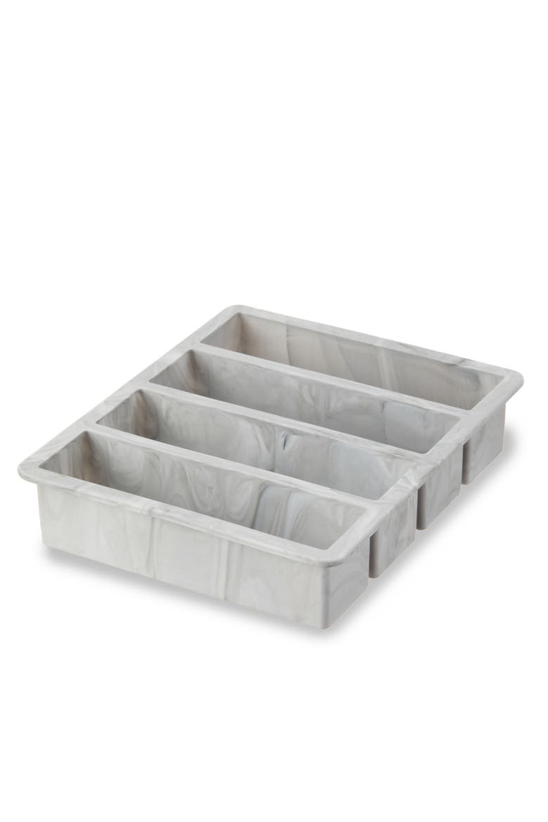 Water Bottle Ice Cube Tray, Main, color, Gray Marble