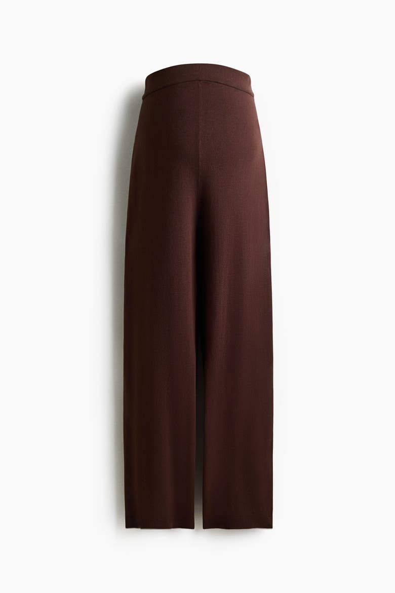 Mama Knitted Trousers, Alternate, color, Dark brown