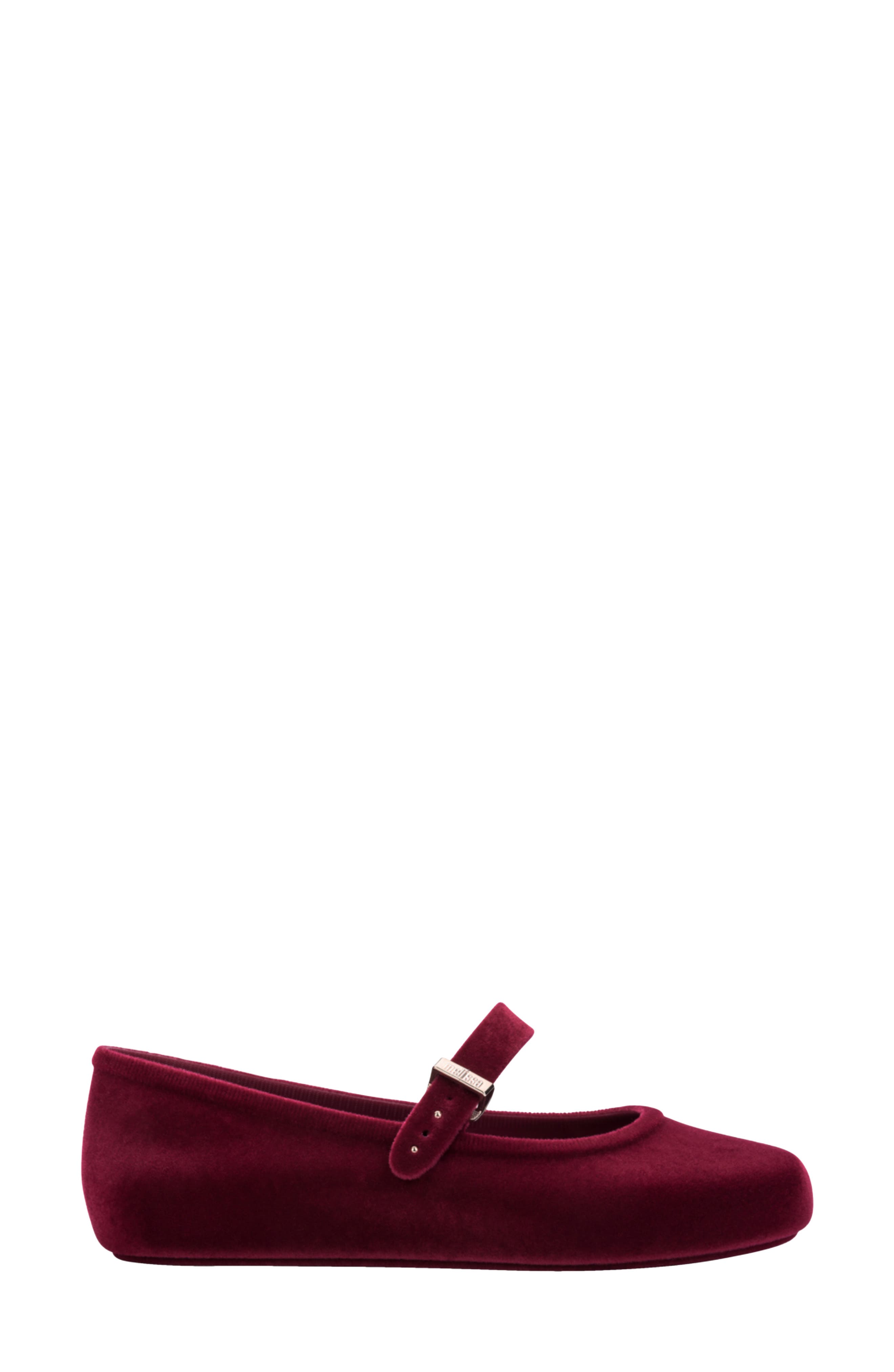 Soft Ballerina Velvet II Mary Jane, Alternate, color, RED
