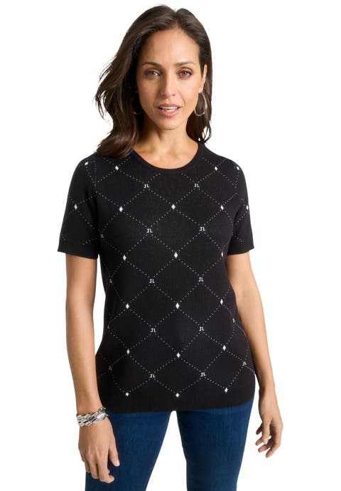 Fine Gauge Crewneck Knit Shell (Plus)