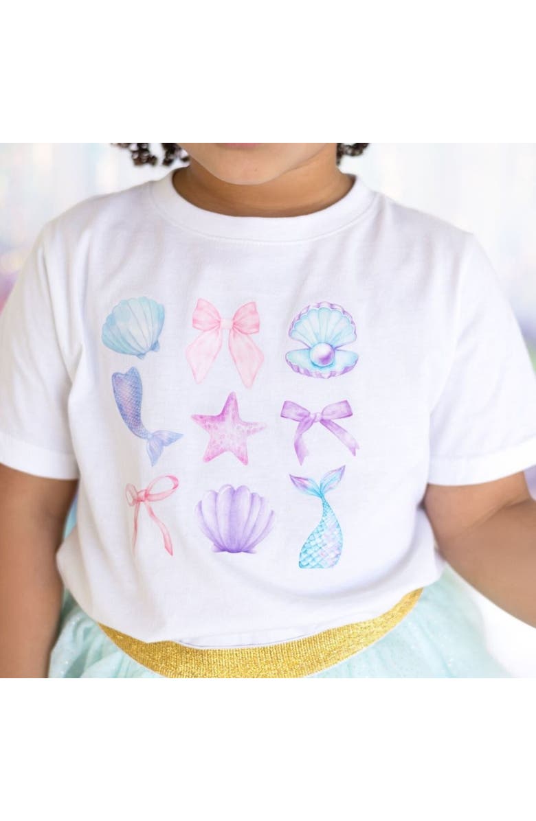 Sweet Wink Mermaid Cutie Short Sleeve T-Shirt, Alternate, color, White