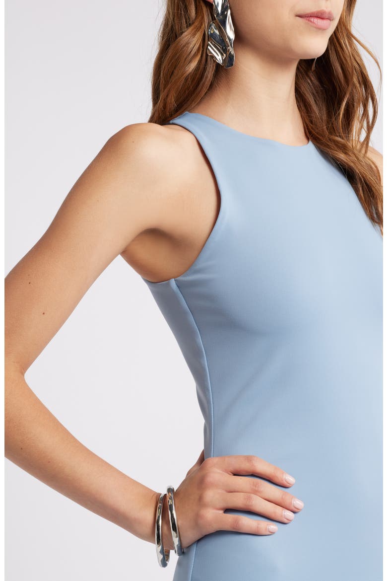 Smooth Edit Sleeveless Body-Con Midi Dress, Alternate, color, BLUE CHAMBRAY