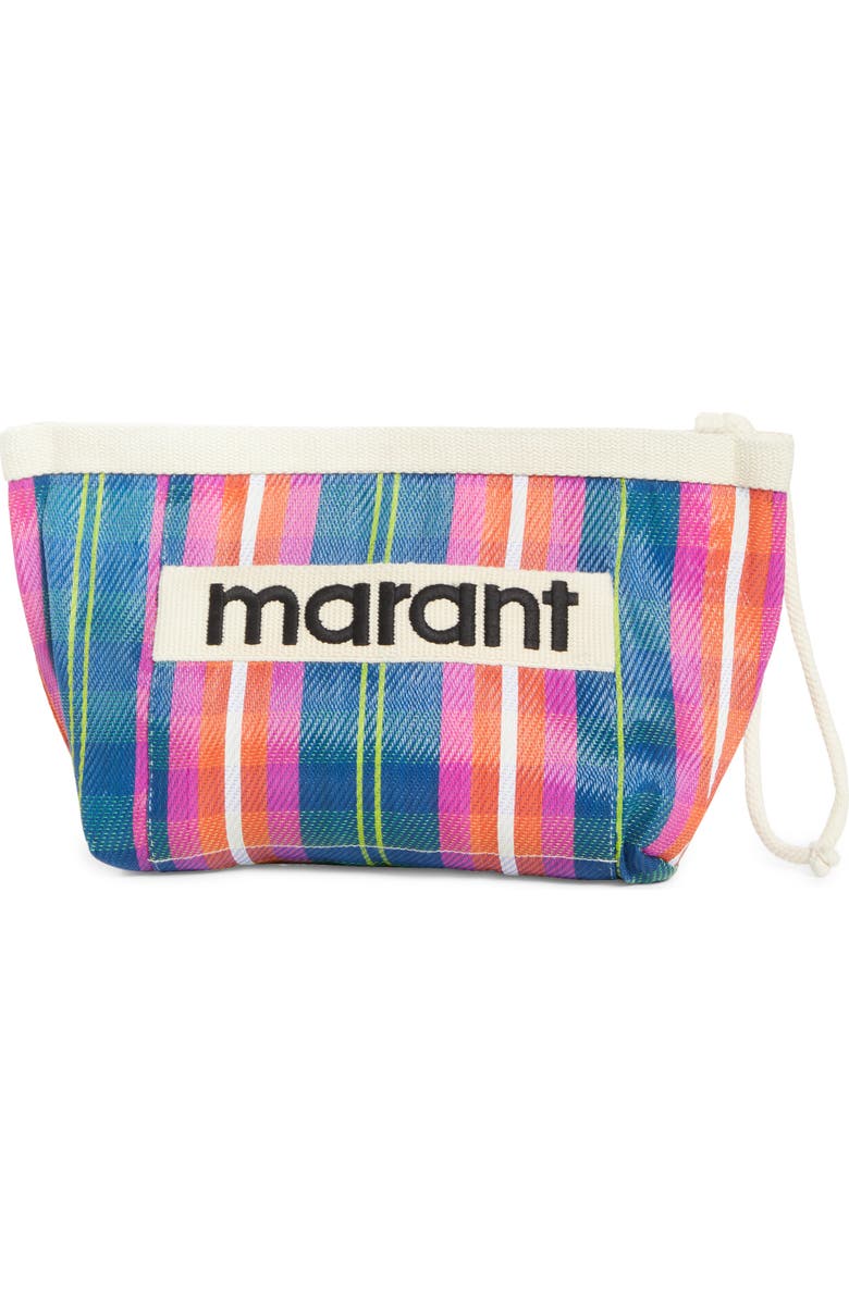 Isabel Marant Powden Stripe Nylon Pouch, Main, color,