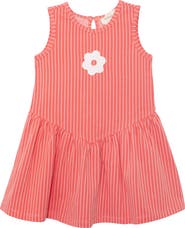 Mabel + Honey Striped Blossom Sleeveless Dress