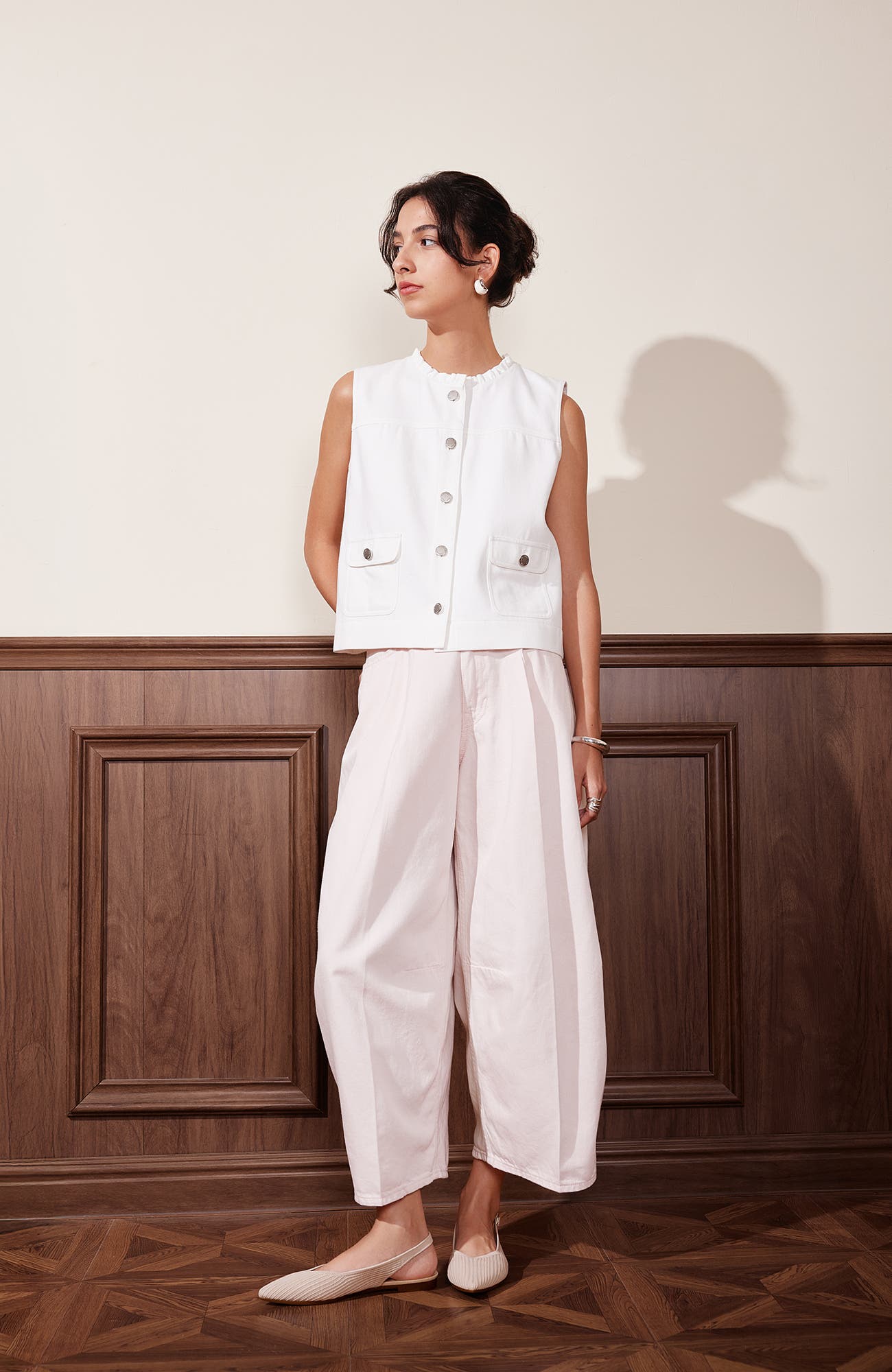 VIVAIA Pointed-Toe Slingback, Alternate, color, Ballet  Blush